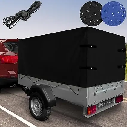 

6' x 4' PVC-Coated 100% Polyester Ripstop Windproof High Flatbed Trailer Cover UV Waterproof