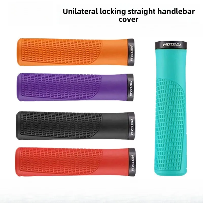 

Bicycle Locking Handlebar Grips Mountain Bike Fixed Gear Folding Bike Universal Non-Slip Rubber Grip Lightweight Handle Cover
