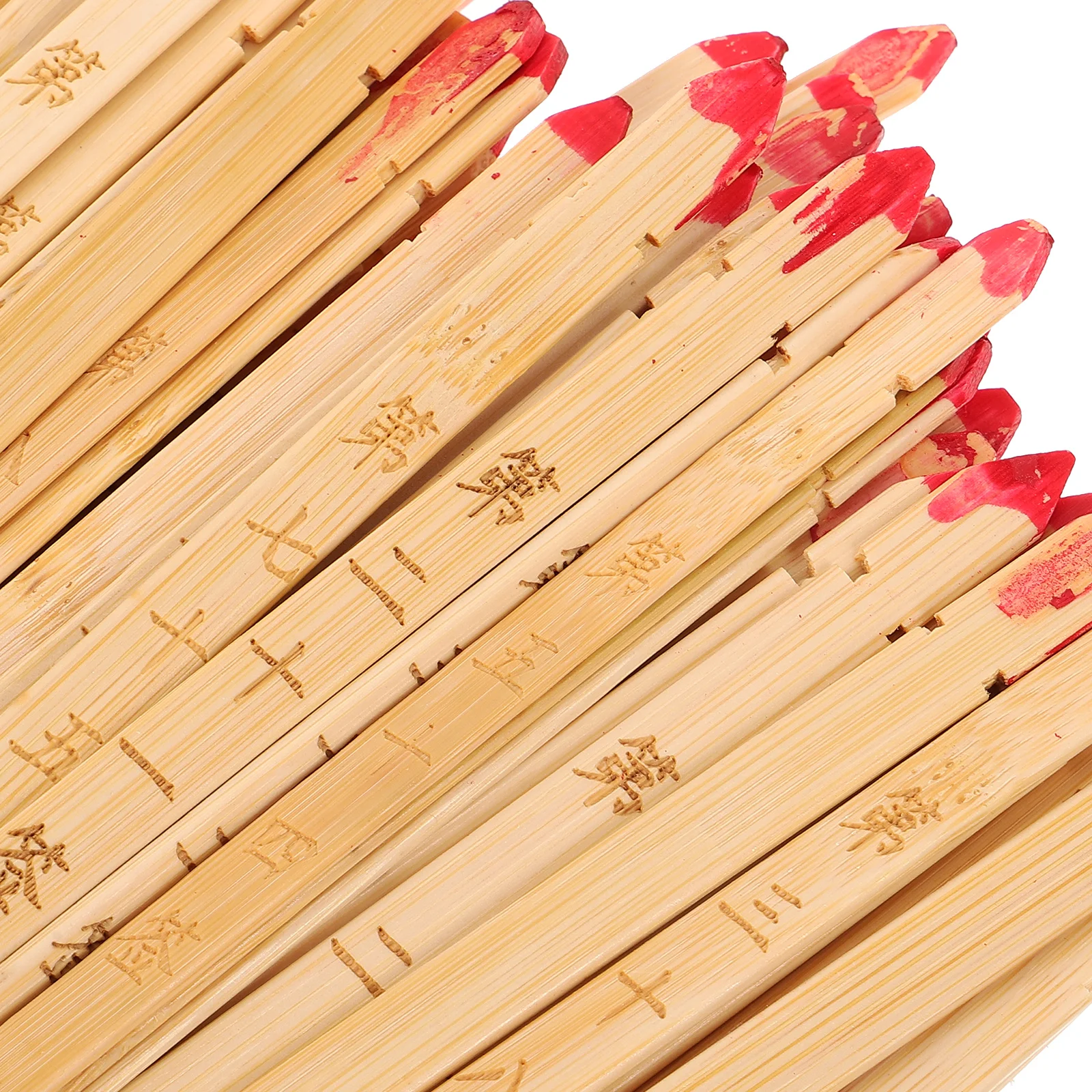 1 مجموعة 100 عرافة الأبيض الصينية عصي الحظ العرافة العصي السلس الخيزران عمود كتيب ألعاب المعبد لعبة