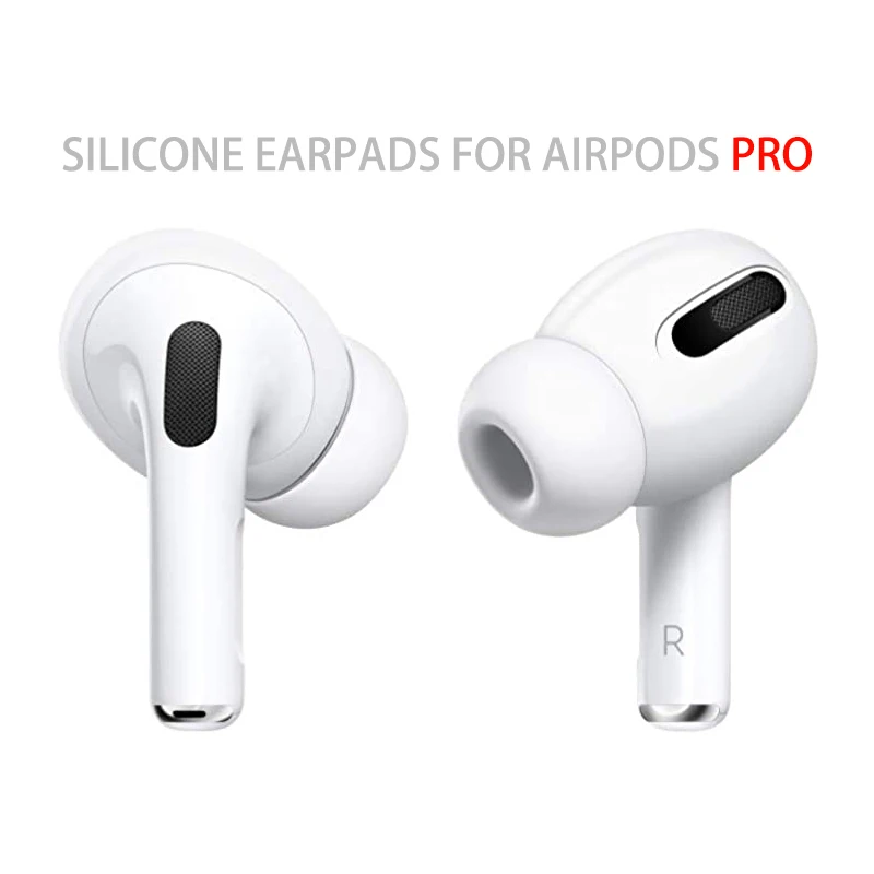 1 par almofadas de ouvido silicone capa protetora para airpods pro 3 2 1 (airpods não incluído)