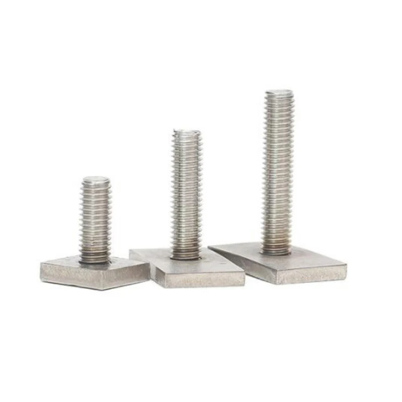 304 Stainless Steel T-Slot Chute Rail Track T Shape Type Rectangle Hammer Head Bolt Screw M6 M8 M10 Hardware Tools Supplies