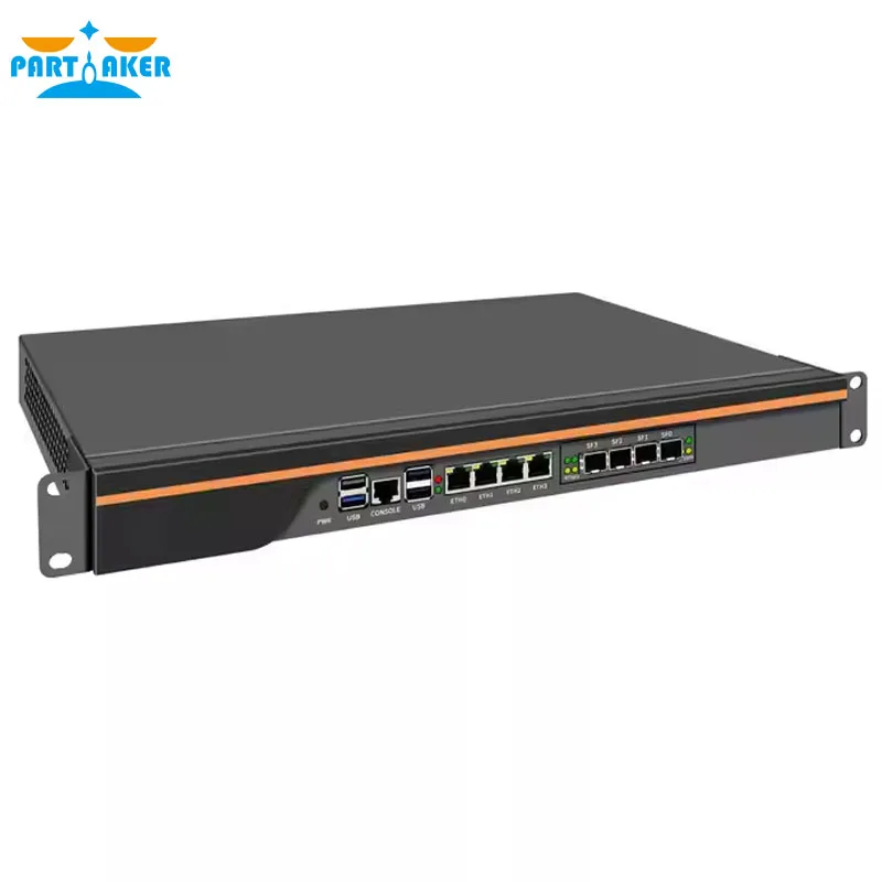 파트커 1U 랙 미니 PC 2x10G SFP+ 4x i226-V 2.5G 인텔 I3-N305 DDR5 M.2 NVMe 네트워크 라우터 서버 방화벽 어플라이언스 AES-NI