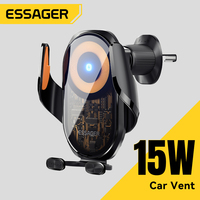 Essager Magnetic Car Phone Holder 15W Wireless Fast Charger Car Phone Stand Car Air Vent Mobile Stand for iPhone Huawei Samsung