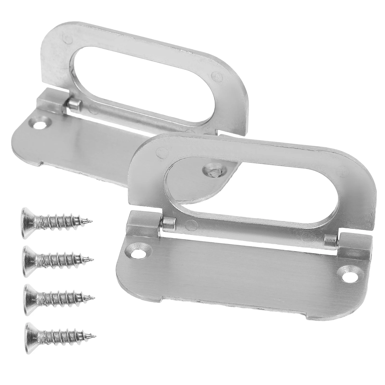 

2Sets Invisible Modern Zinc Alloy Handles Simple Design for Kitchen Bathroom Wardrobe Cabinets Concealed Pulls Household Drawer