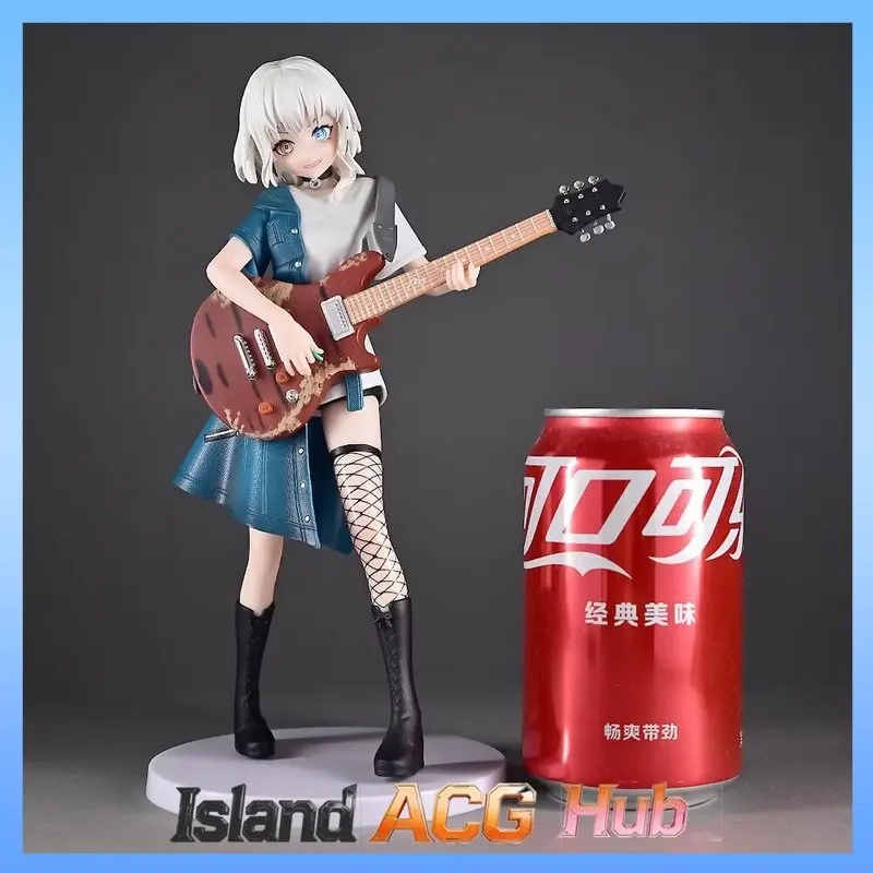 

New Standing Anime Girl Figure with Guitar Collection Model Doll Cute Desktop Decoration Ornament for Fans Holiday Gift
