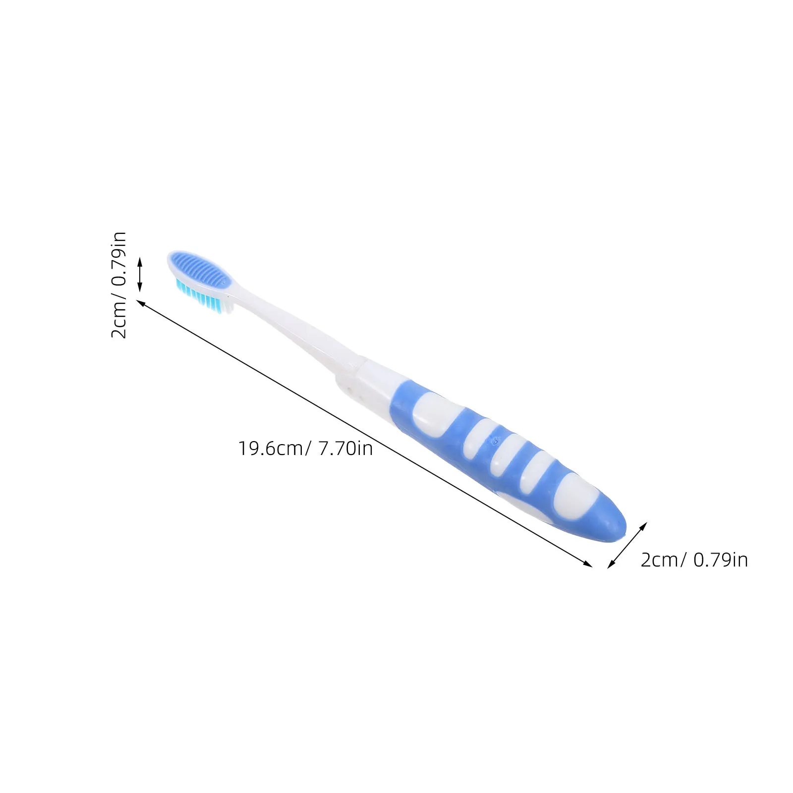 طقم فرشاة أسنان للسفر قابل للطي مكون من 4 قطع، تصميم خفيف الوزن قابل للطي لرحلات العمل والعطلات العائلية والمشي لمسافات طويلة والتخييم والنظافة #2