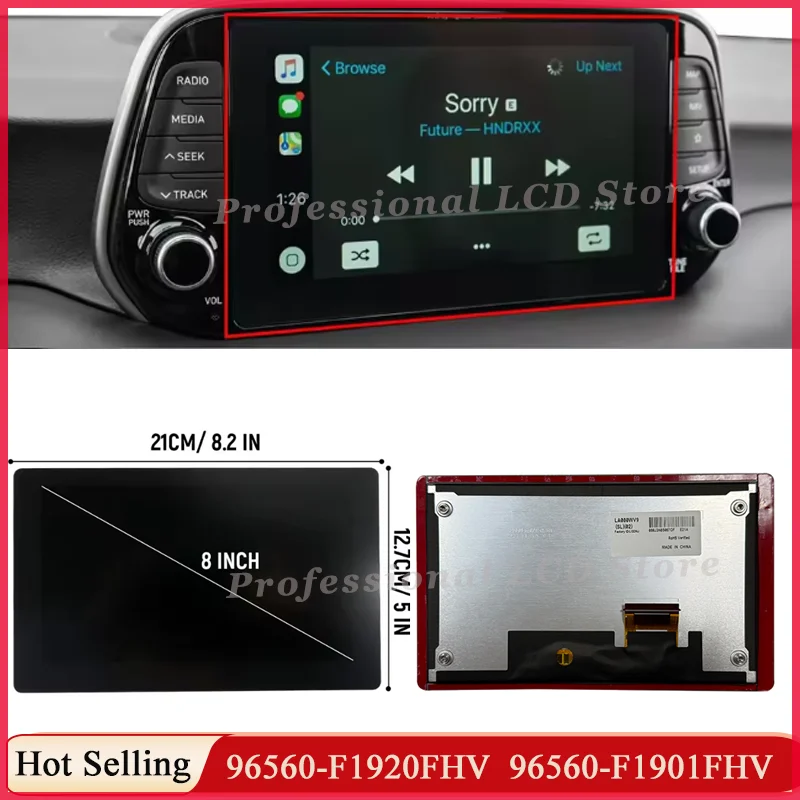 IA8612QLNG 96560-F1920FHV 96560-F1901FHV LCD Display Touch Screen For 2019 K IA Sportage IV 4 SAT Navigaiton Radio Replacement