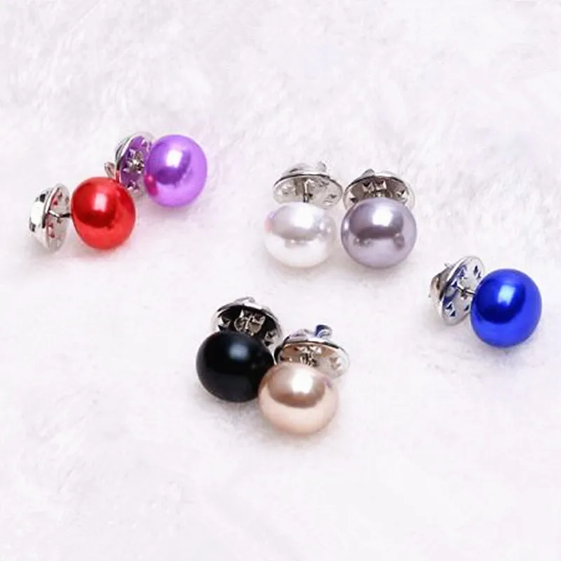 Button Brooches Korea Imitation Pearl Collar Cardigan Shawl Buckle DIY Scarf Brooch Pins Hot Sell Classic Elegant Woman Jewelry