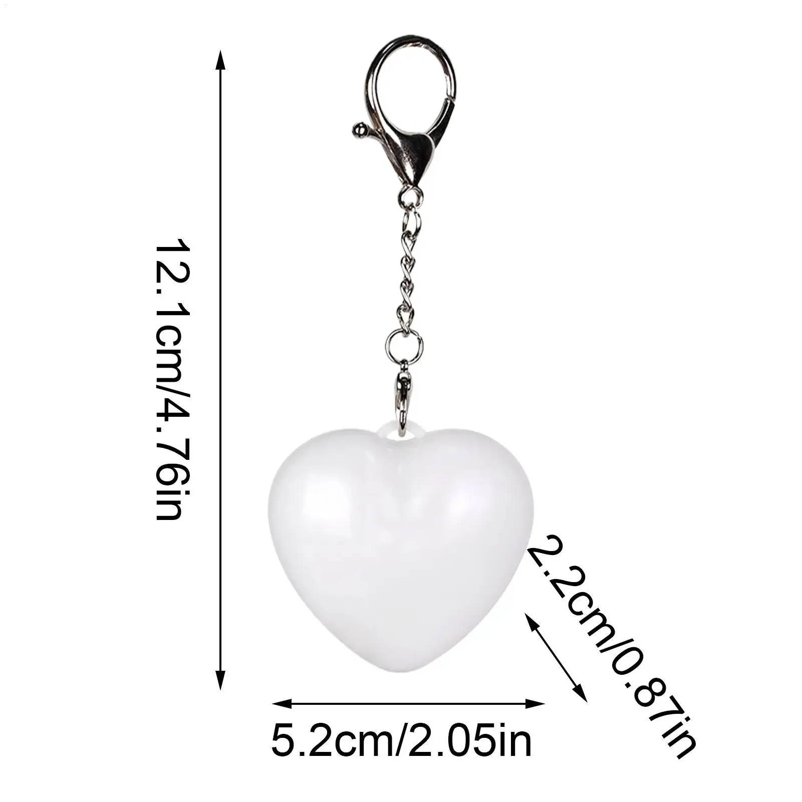 Purse Light Touch Sensing LED Mini Keychain Lamp Heart Shaped Touch Handbag Light For Mother Women Backpack Shoulder Bag Wallet