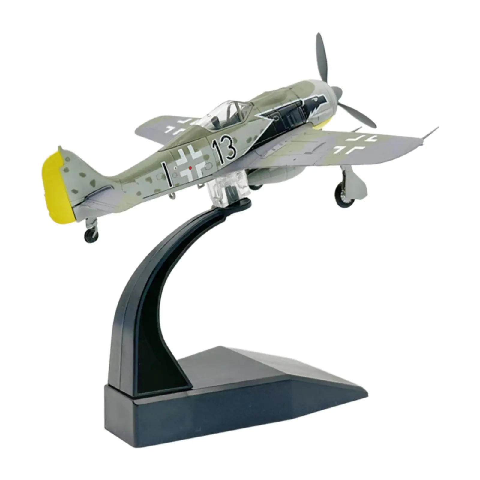 

1/72 Scale Fighter Model Plane Model Collectables Tabletop Decor Toy for Office