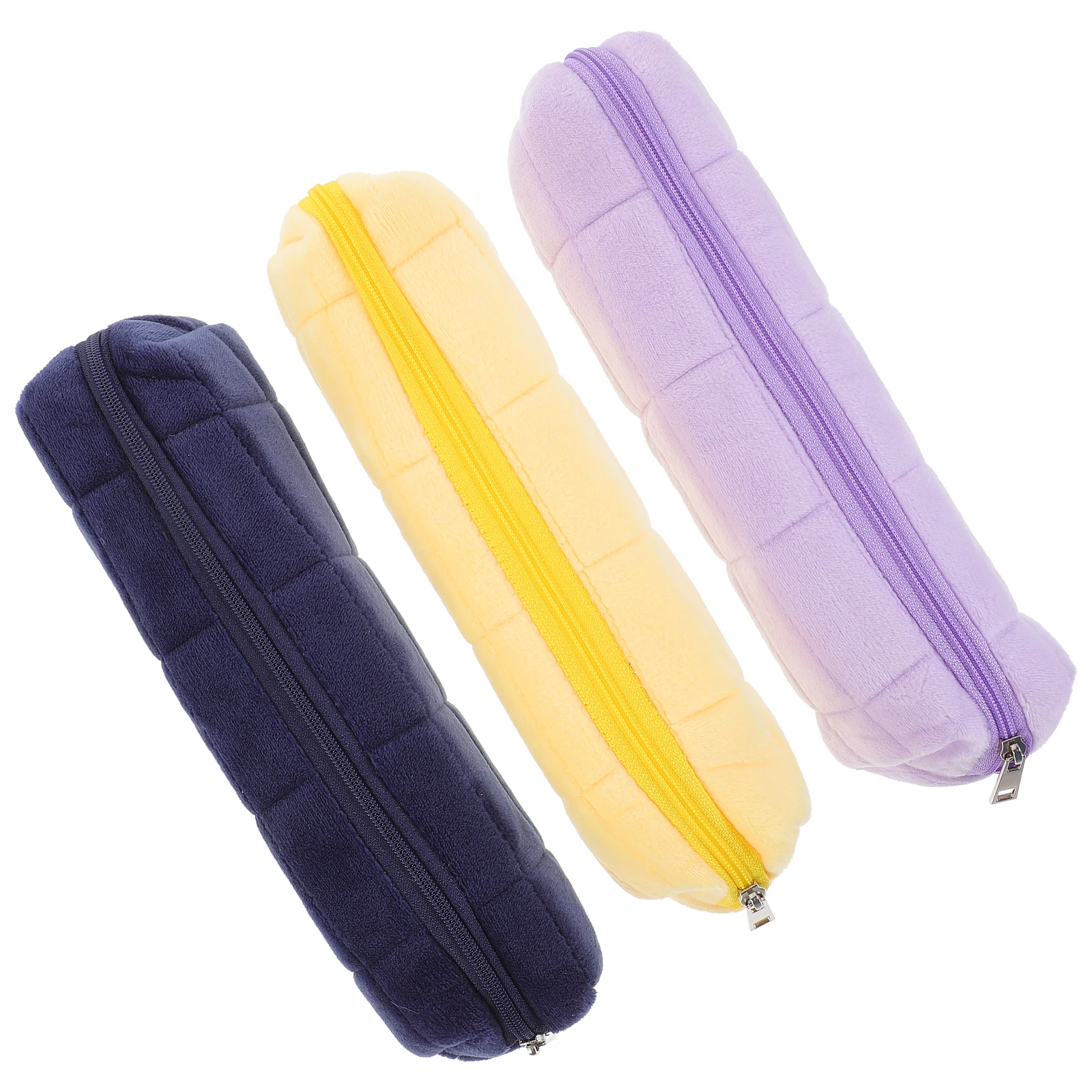 

3Pcs Pen Pouch Big Capacity Pencil Case Bag Lightweight Portable Stationery Container for Office School Daily Use