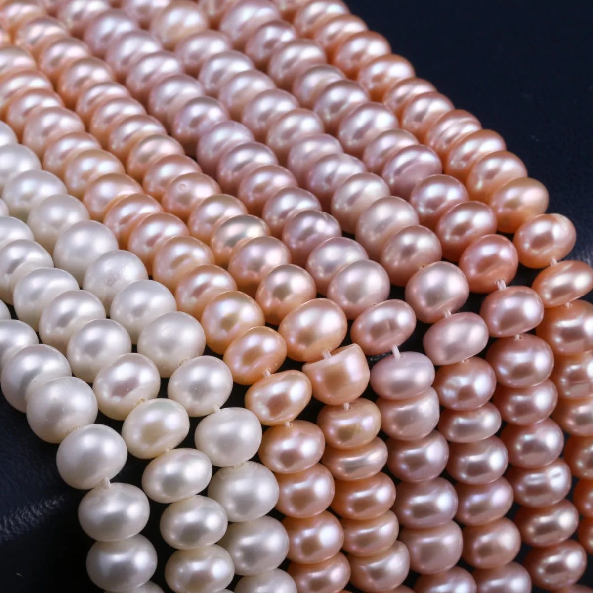 100% Natural Freshwater Pearl Bread Shape Loose Sapcer Beads for Jewelry Making Supplies DIY Women Necklace Bracelet Accessories
