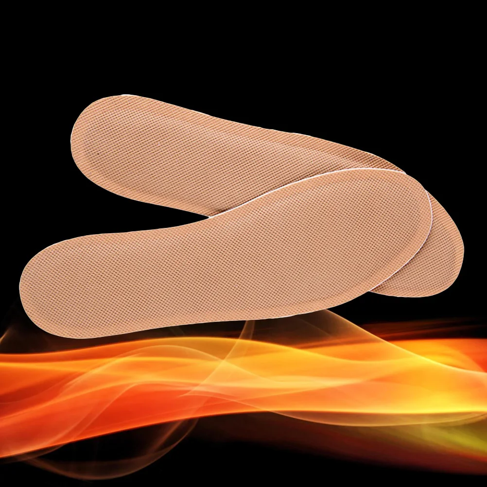 

2Pairs Self Heating Insoles Winter Warm Shoe Inserts Spontaneous Heat Size 40-43 Cold Weather Foot Care Insoles