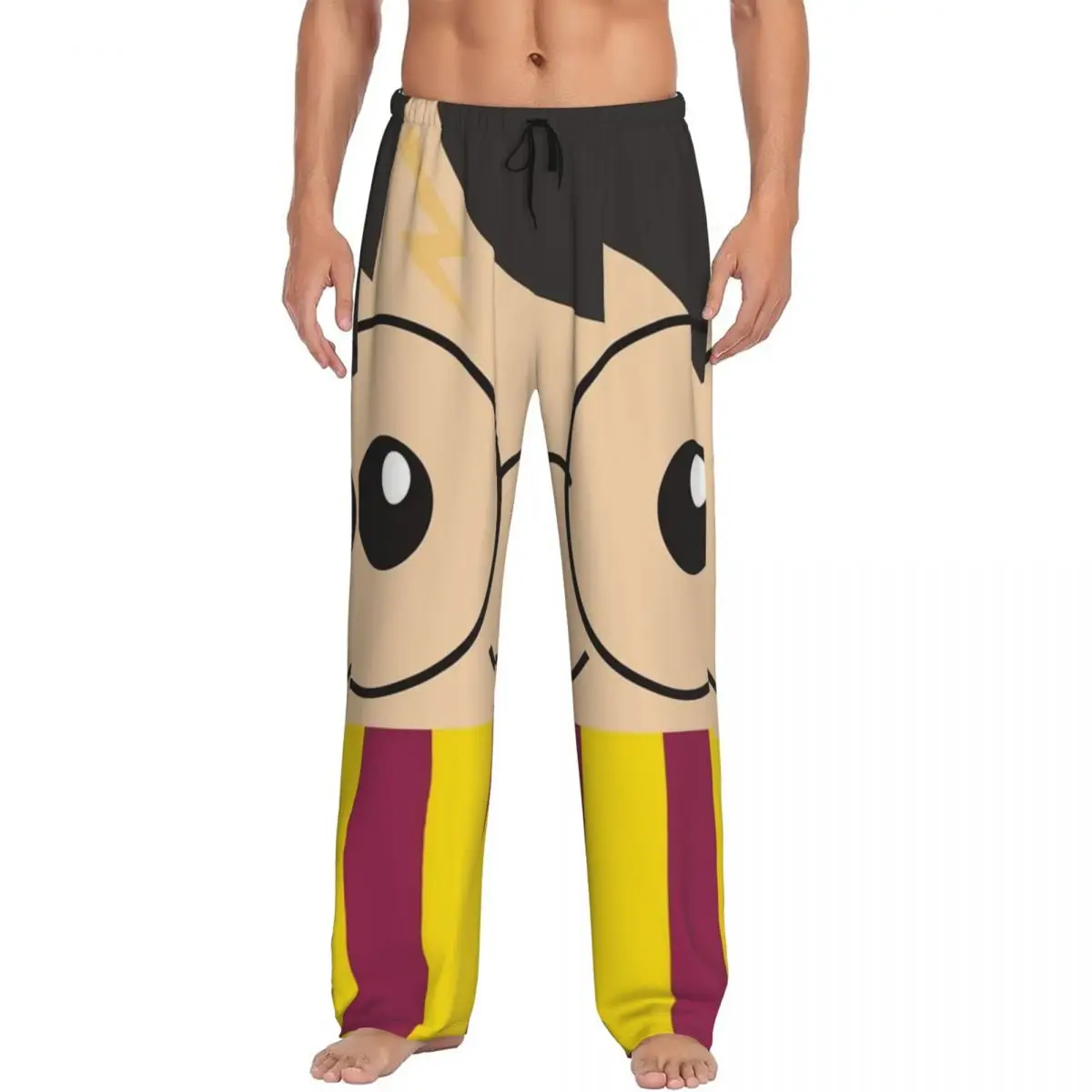 

Men's Harrys Magic Adventure Movies Potters Pajama Pants Custom Printed Sleep Sleepwear Bottoms with Pockets