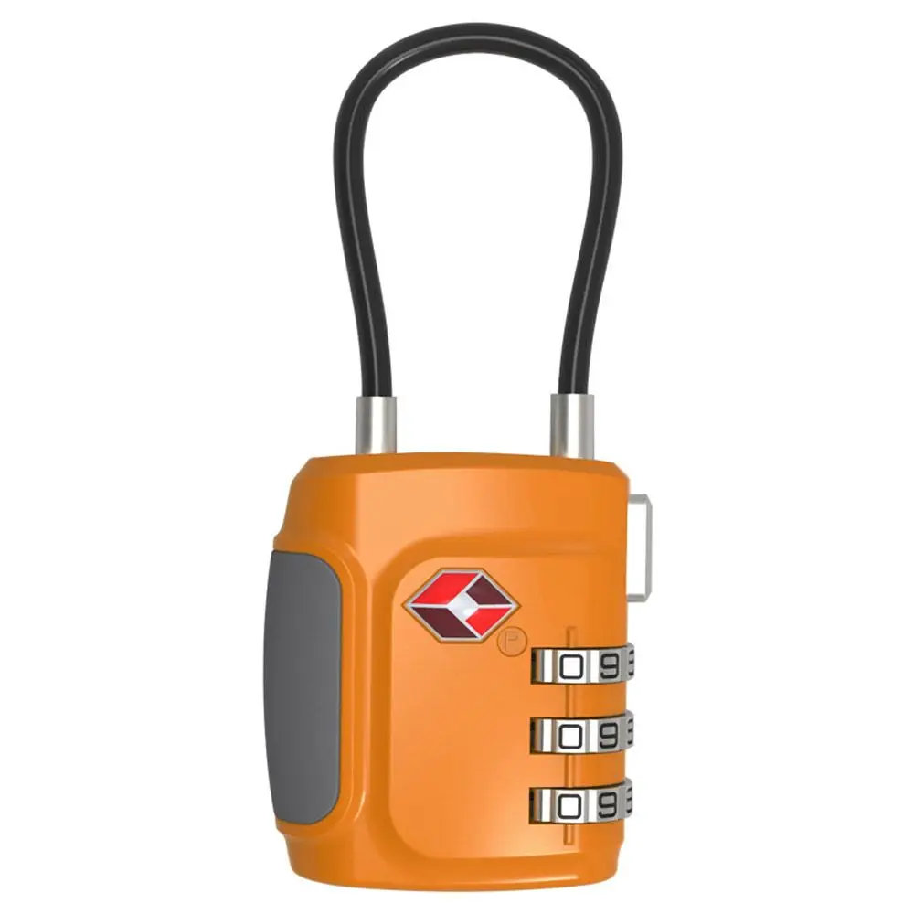 Padlock Weatherproof Anti-theft Lock Safely Code Lock Combination Lock 3 Dial Digit Combination Lock TSA Customs Lock