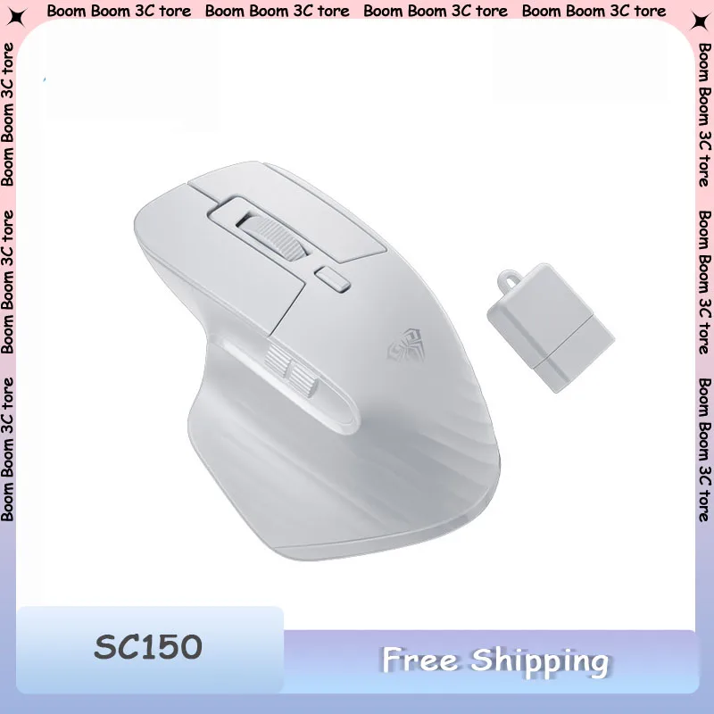 

AULA SC150 Wireless Mouse 2.4G Wireless Bluetooth Dual Mode Rechargeable Mouse Mini Portable Office Laptop PC Accessories