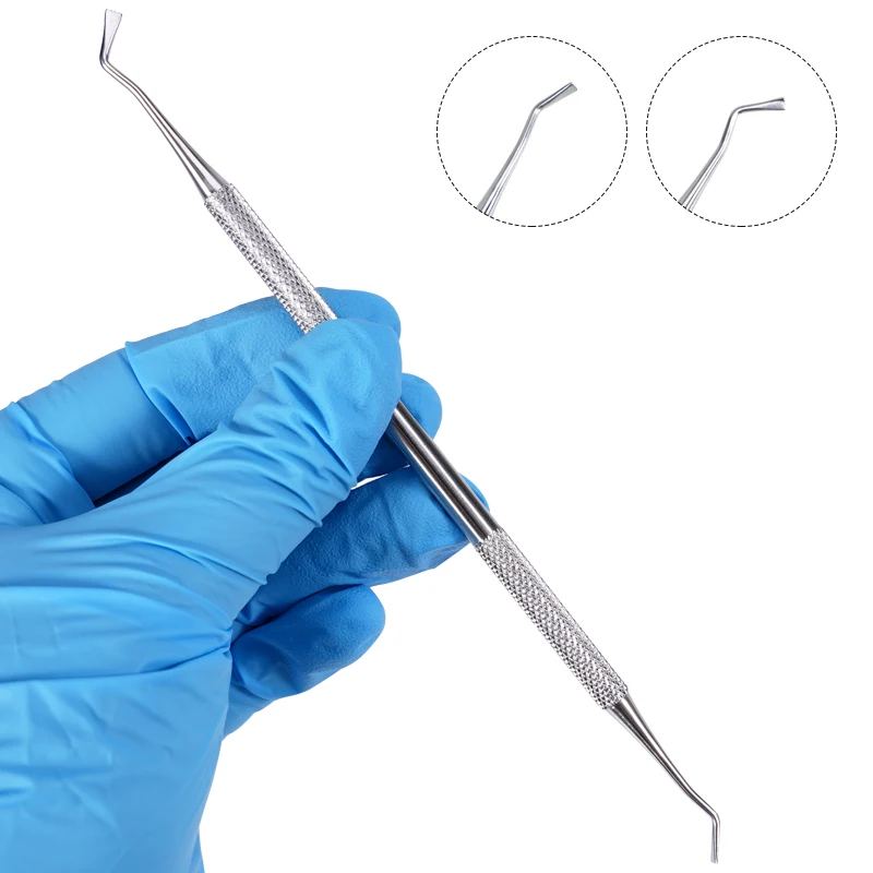 Dental Gingival Cord Packer Retraction Dental Instrument Atraumatic Cord Placement Dental Gum Separator Double End Dentist Tools