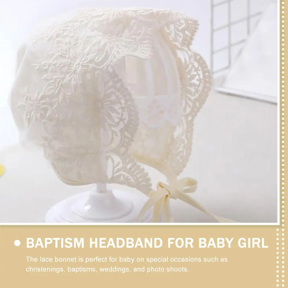 

2 Pcs Court Hat Princess Kid Bonnet Girl Newborn Head Wraps Baby Cap Bonnets Boho Girls