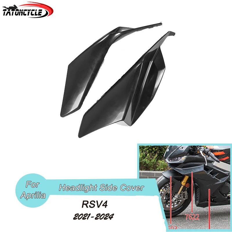 

Front Lower Headlight Side Cover for Aprilia RSV4 RSV 4 2021 2022 2023 2024 Motorcycle Lamp Supportor Light Protection Panel