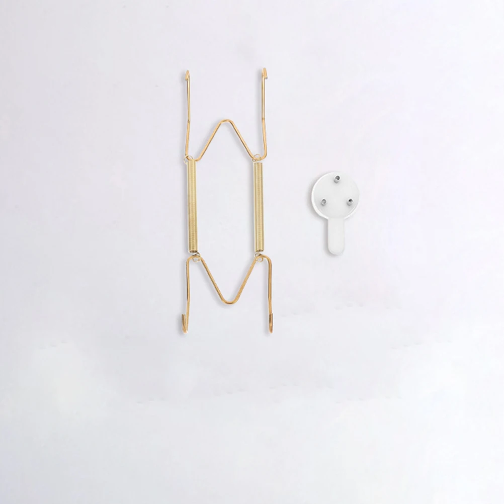 

10 Pcs Plate Hooks Wall Hanging Dishes Mount Hanger Steel Strong Classic Color Coating Round Square