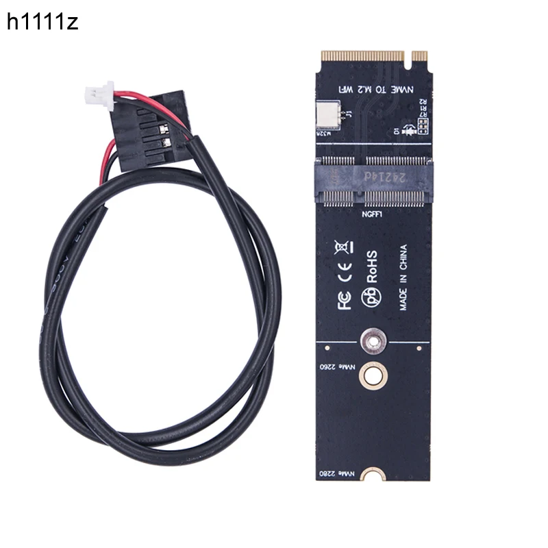 NGFF M.2 Wifi A+E Key to NVME PCI Express SSD Port Converter Adapter For AX200 AX210 8265 7260AC WiFi BT Wireless Expansion Card