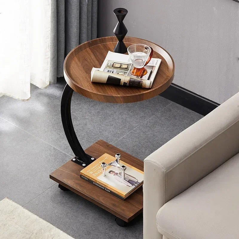 Exquisite Multi-functional Sofa side table removable mini small coffee table small table with wheels sturdy and durable