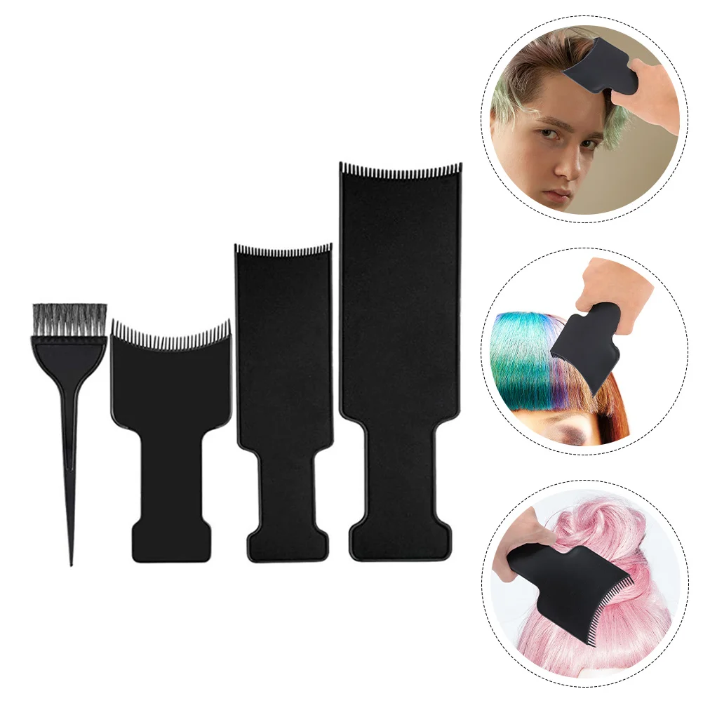 

4 Pcs Hairdressing Tools Set Dye Board Kit Coloring Accessories Beauty Plastic Highlighting