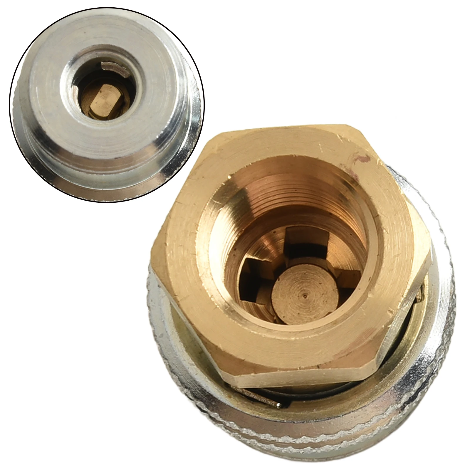 1/2Pcs Self Locking Tire Inflation Clamp Lock On Air-Chuck 1/4NPT Closed Flow Brass Tire Air-Chuck For Inflator Compressor Parts