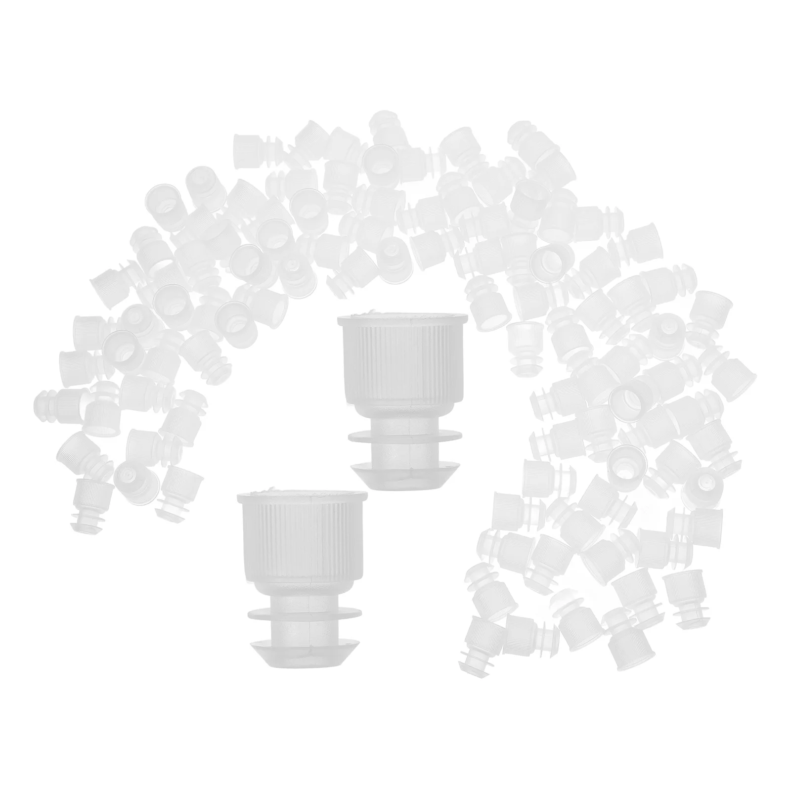 

100 pcs Test Tube Lab Plastic Winged Design Solid Plugs Long Lasting Tight Seal Leak Proof Laboratory Use Sealing