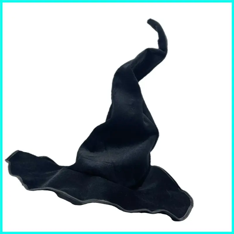 대형 마녀 마녀 모자 트위스트 마녀 모자 모자를 쓰고 있죠 할로윈 코스프레 의상 액세서리 여성용 마법사 모자