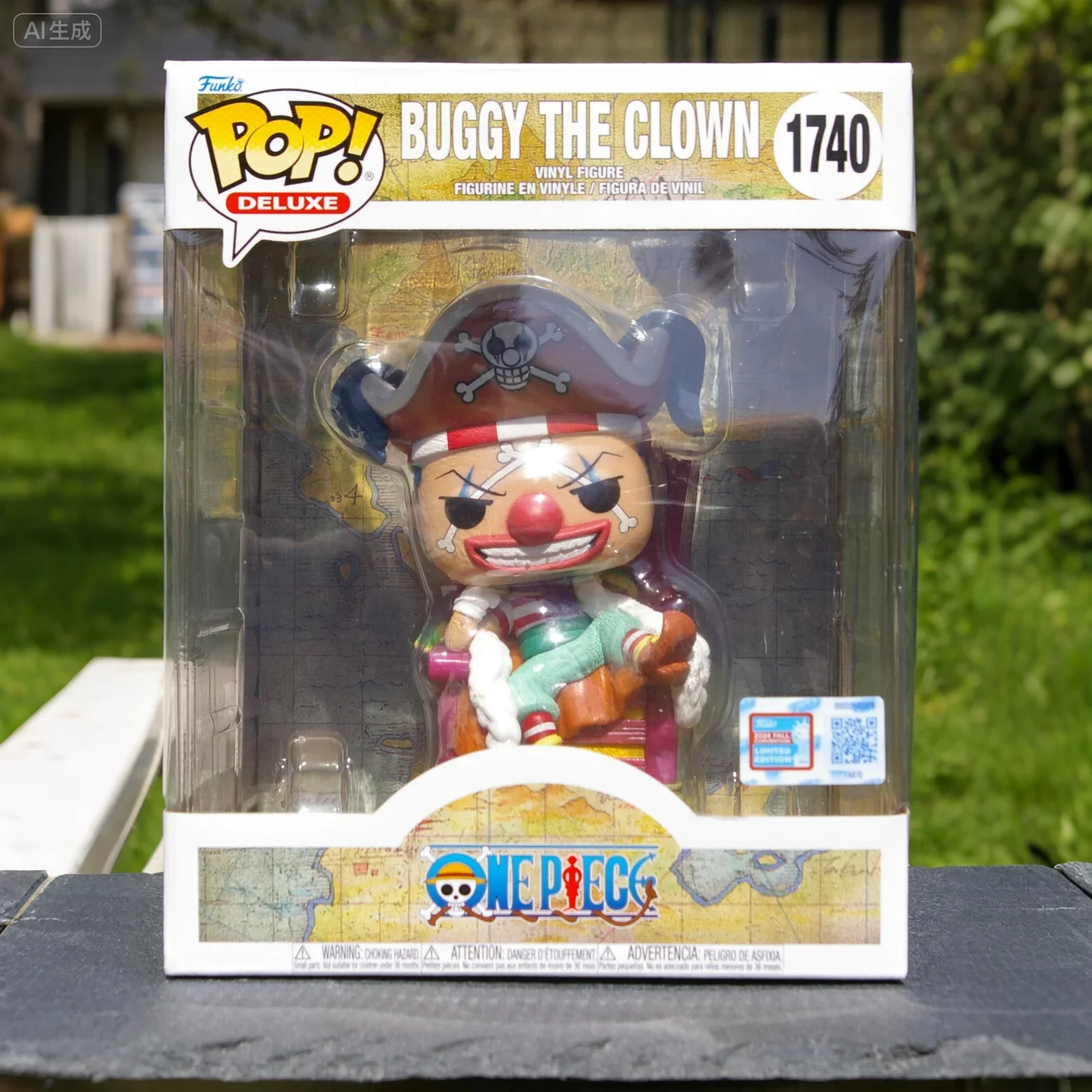

Deluxe Buggy the Clown Figures One Piece Funko Pop 2024 Fall Convention Officially Genuine Figure Limited Edition Gift for Fans