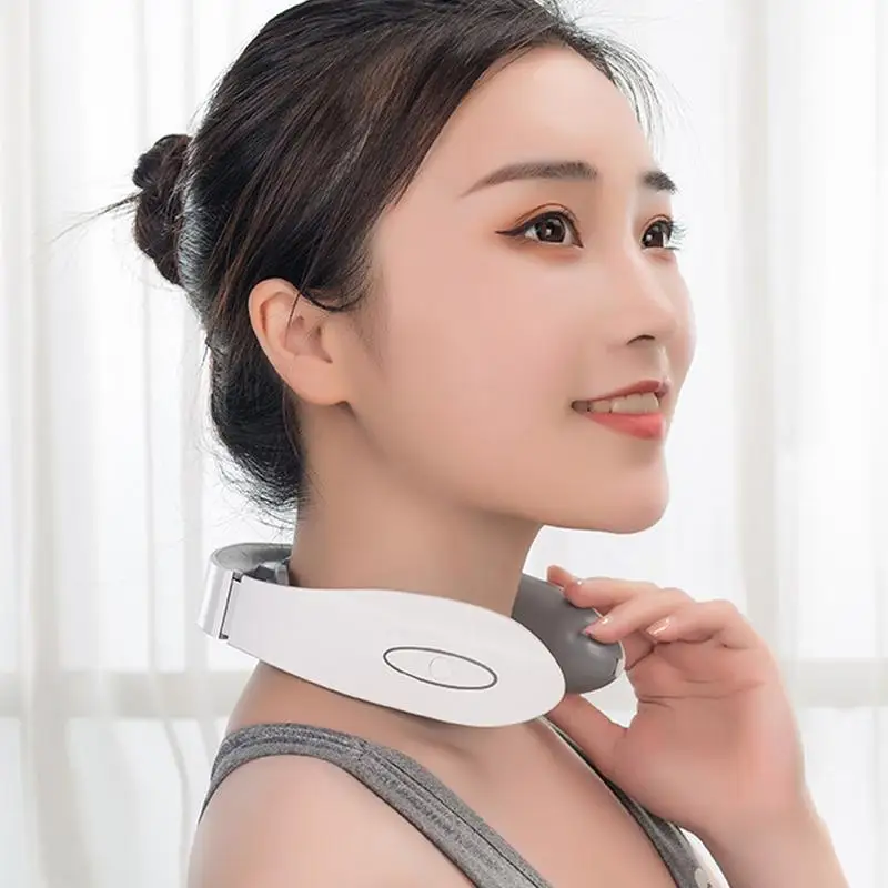 

Heated Neck Massager Heating Cervical Neck Massager Ergonomic Massage Tools Cervical Massage Device USB Rechargeable For Men