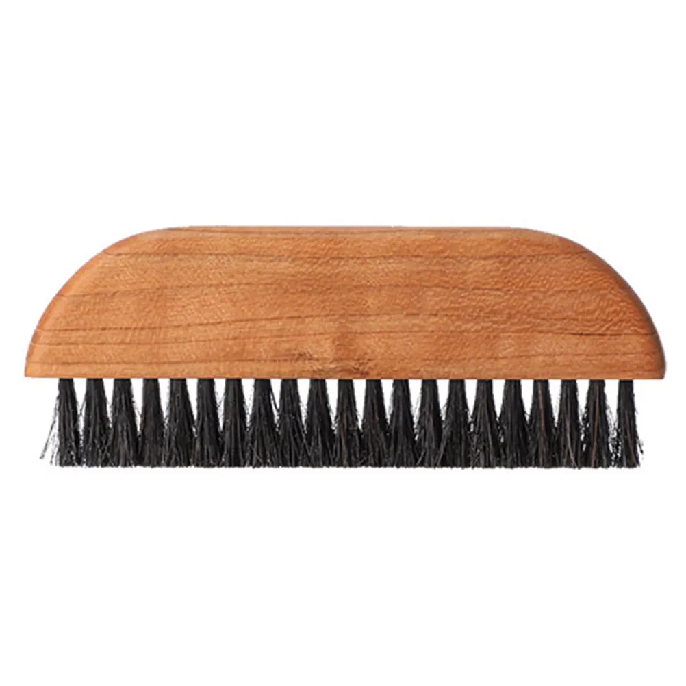 Coffee Maker Cleaning Brush with Thick Round Wood Handle and Dense Bristles for Espresso Machines and Grinders