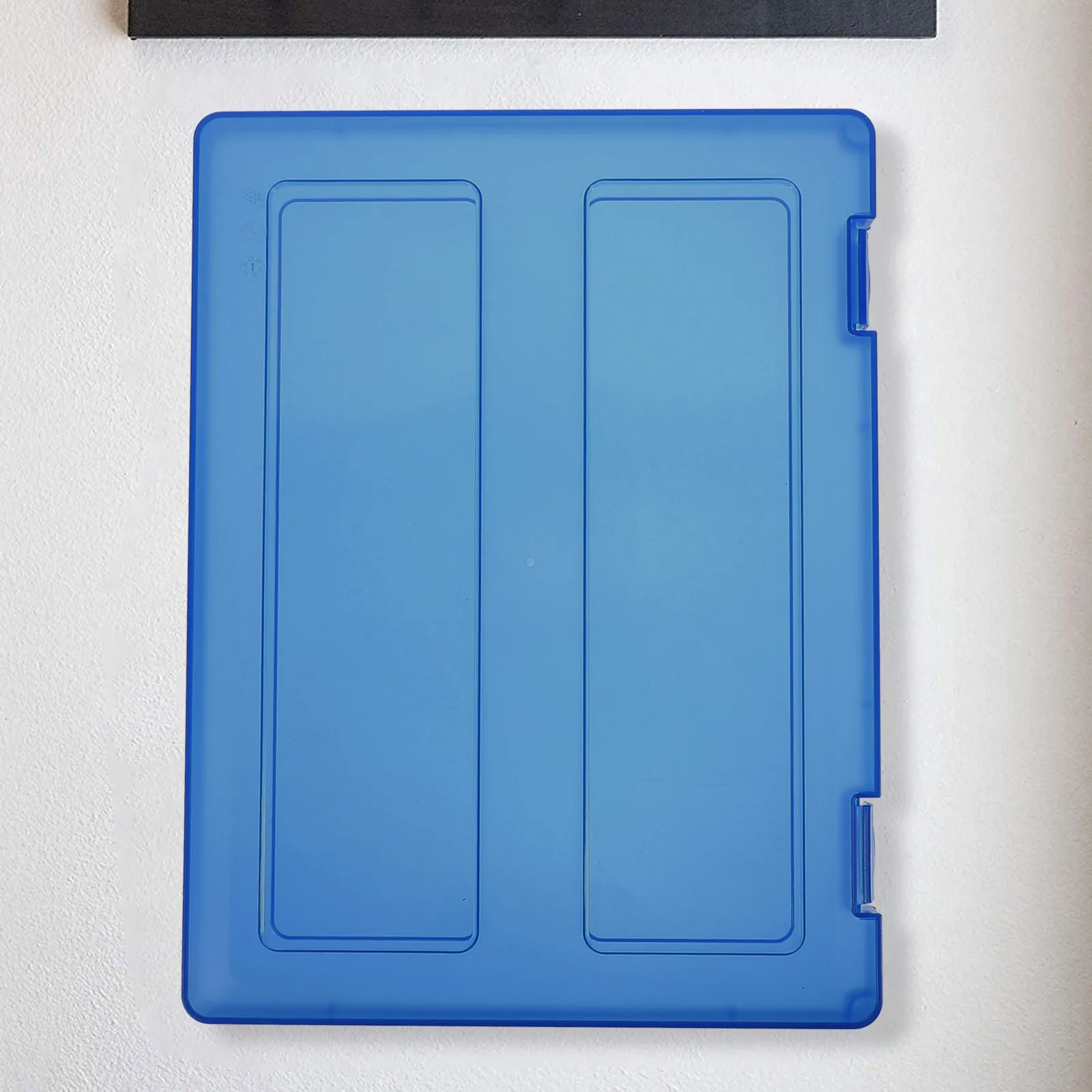 

Transparent Document Folder A4 PP Plastic File ganizer for Marriage Certificate Storage Box Photo Case Blue Color