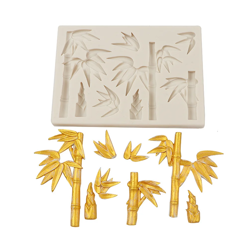 Silicone Mold Bamboo Fondant Cakes Chocolate Baking Tools Kitchenware For Cake Accessories Decoration Resin Moulds