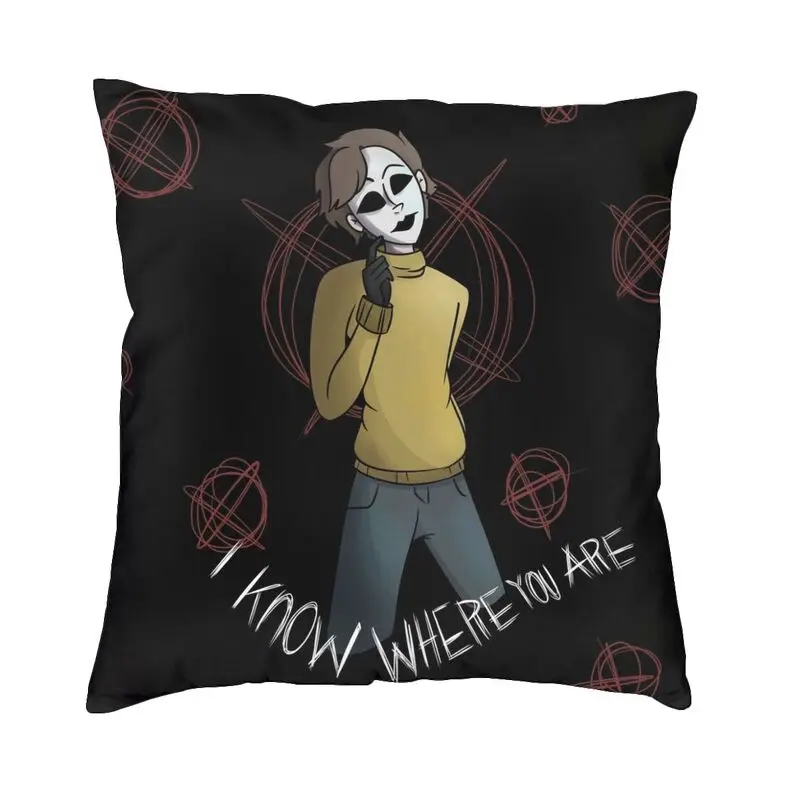 Horror Supernatural Slenderman Cushion Cover 45x45cm Soft Luxury Pillow Case for Sofa