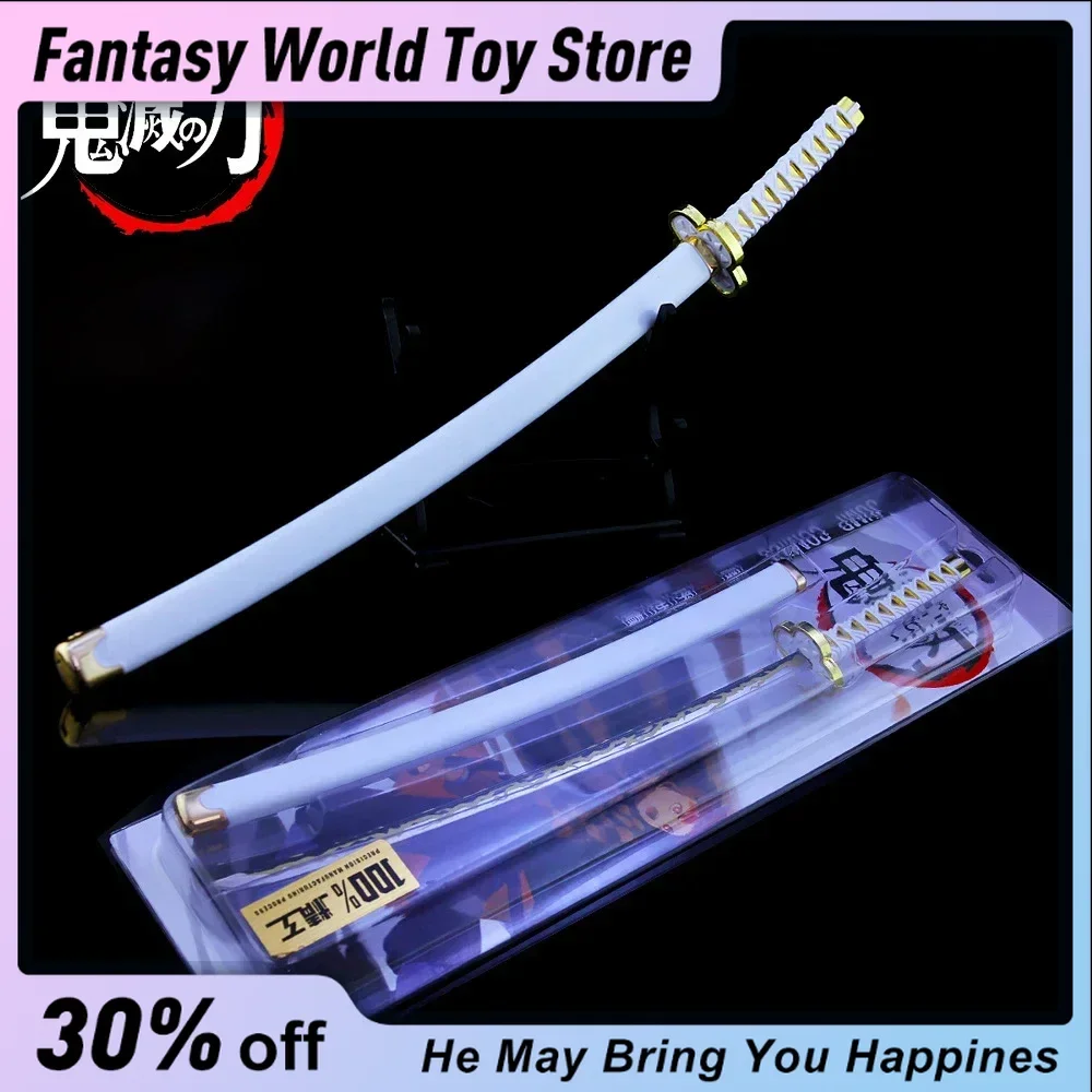 25cm Demon Slayer Sword Agatsuma Zenitsu Nichirin Blade Anime The Demon Slayer Corps Knife Katana Weapon Model Kids Gift Toy