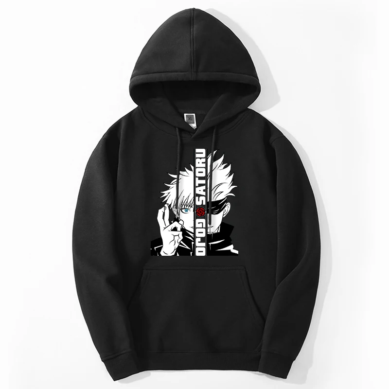 Jujutsu Kaisen Hooded Sweatshirts men women gojo satoru Japan Anime hoodies Fashion Loose Hooded Neck Streetwear Pullover