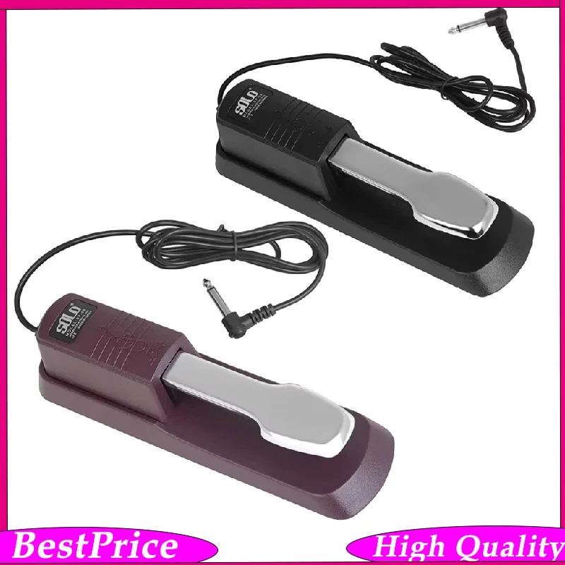 Piano Sustain Pedal with 6.35mm Plug Keyboard Damper Pedal Suitable for MIDI Keyboards Electronic Piano AccessoriesAnd Parts