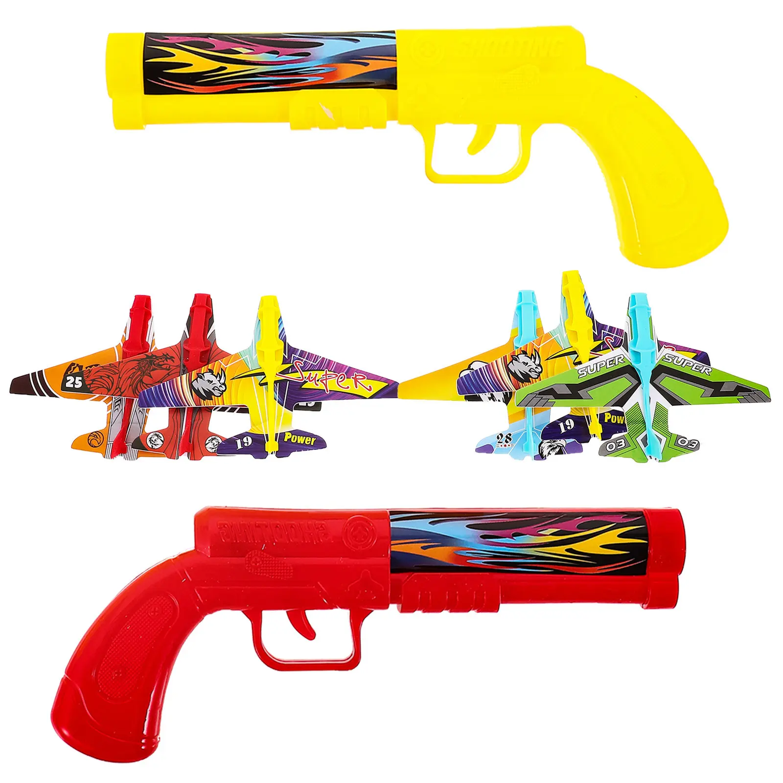 

1 Set Of Foam Airplane Outdoor For Kids Durable Simple Design Fun Catapult Plane Great Gift For Christmas Halloween Easter Boys