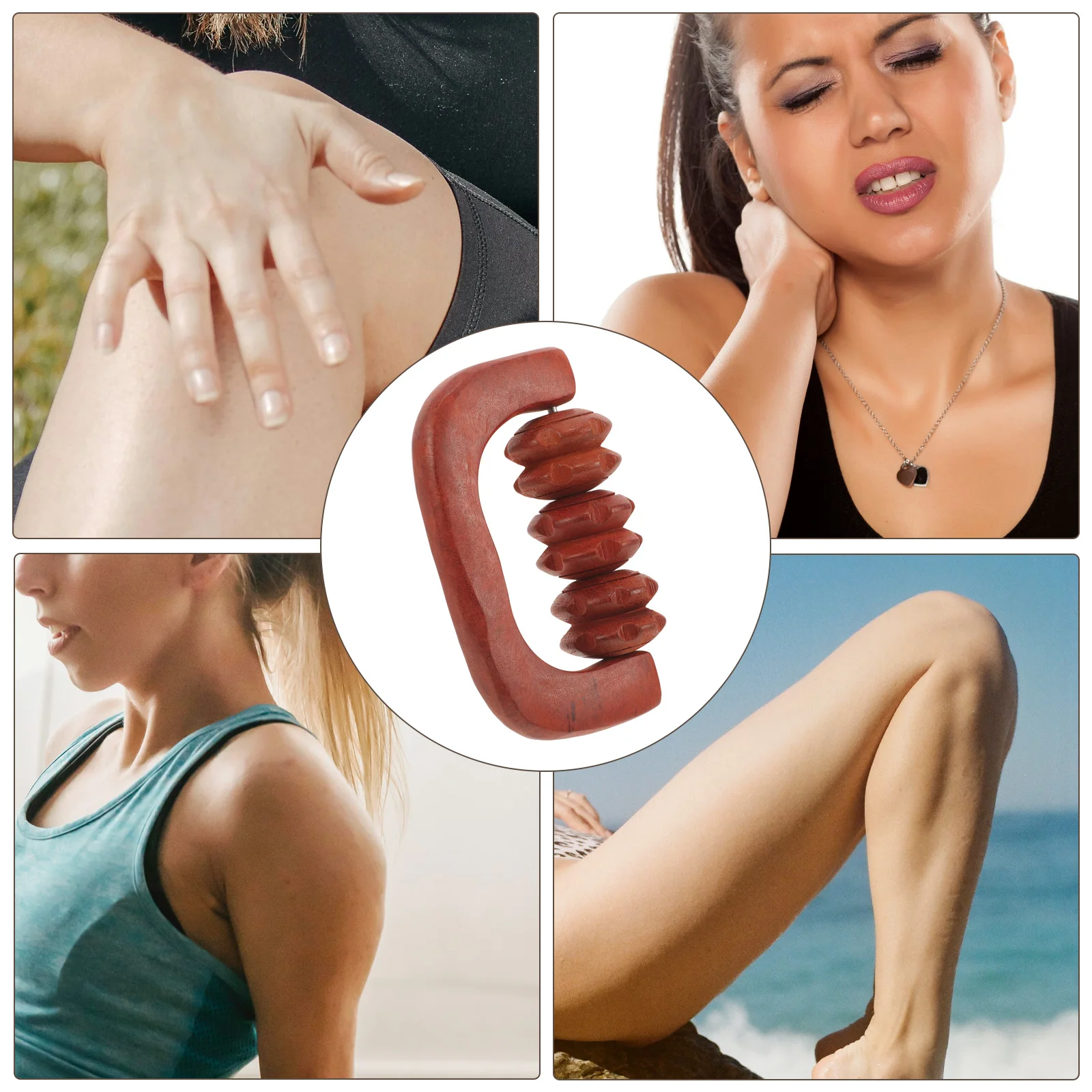 

High-Quality Wooden Foot Roller Therapeutic Massage Roller for Relaxing Muscles and Improving Circulation