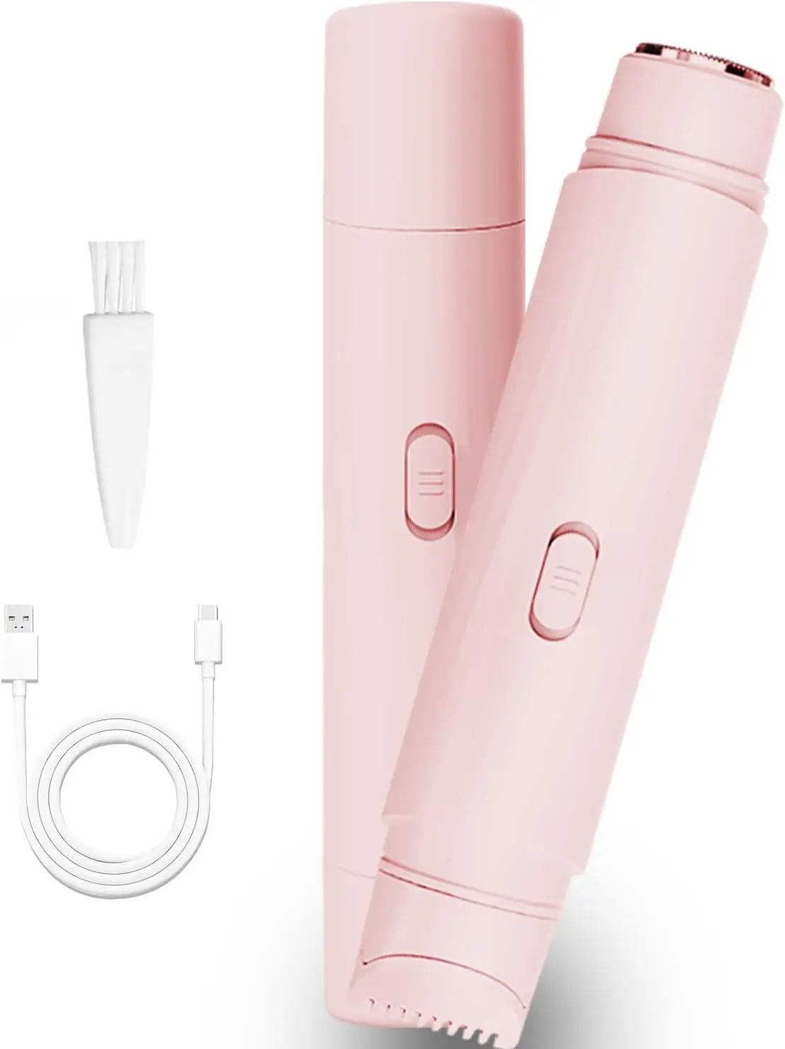 

Электрический триммер для бикини для женщин, перезаряжаемая двусторонняя бритва, безболезненный триммер для волос на теле, дорожная бритва для лица, груди