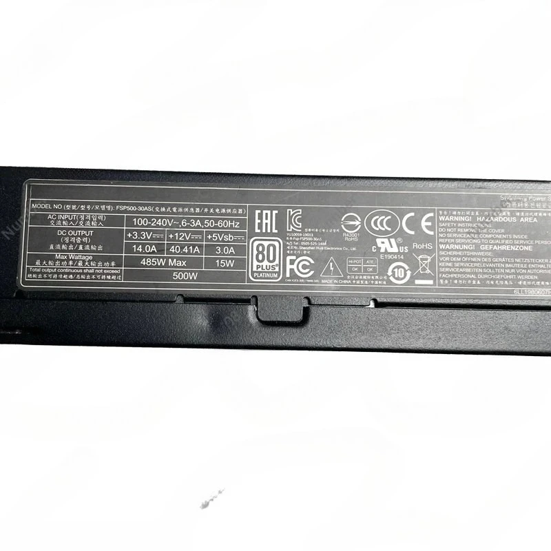 For FSP500-30AS 500W Platinum FLEX Small 1U Power Supply NUC Mini Computer Chassis
