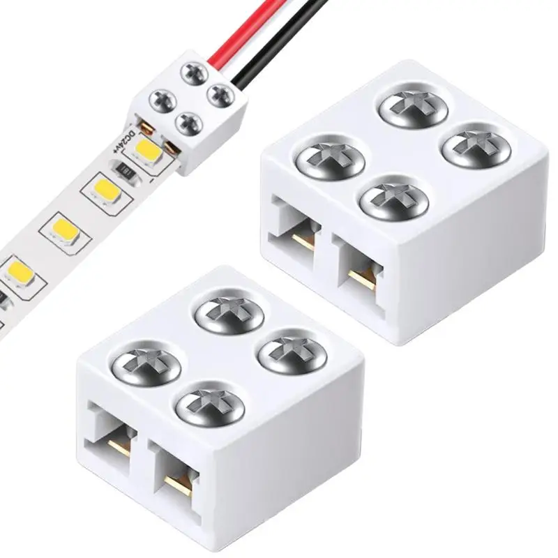 LED 스트립 조명 커넥터 8mm 무납땜 LED 커넥터 다용도 사용자 친화적인 다용도 LED 스트립 조명 커넥터
