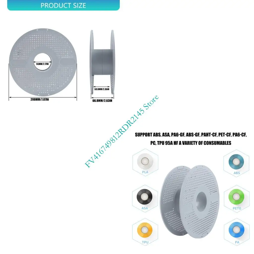 

B2EF High Efficiency Filaments Spools Holder Prevents Tangling Optimized Pathes Ensures Consistent Printing Quality in 3D