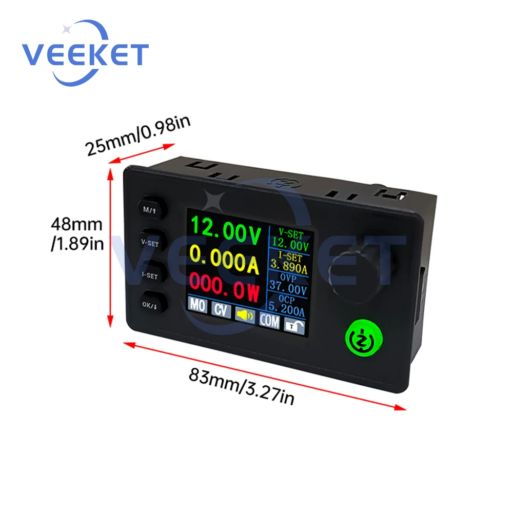 SK150C 1.8 inch Color Screen CNC Lift Voltage DC Adjustable Regulated Power Supply Module DC 7-36V 8A 150W