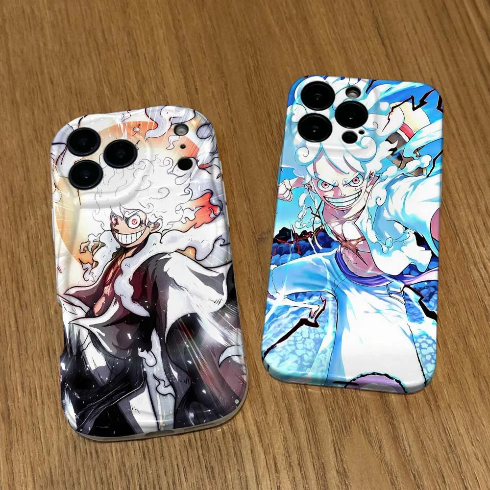 

Sun God Nika One Piece For Apple iPhone 17 16 15 14 13 12 11 X XS XR Air Pro Max Plus Mini Feilin Wave Oil Shell Cover