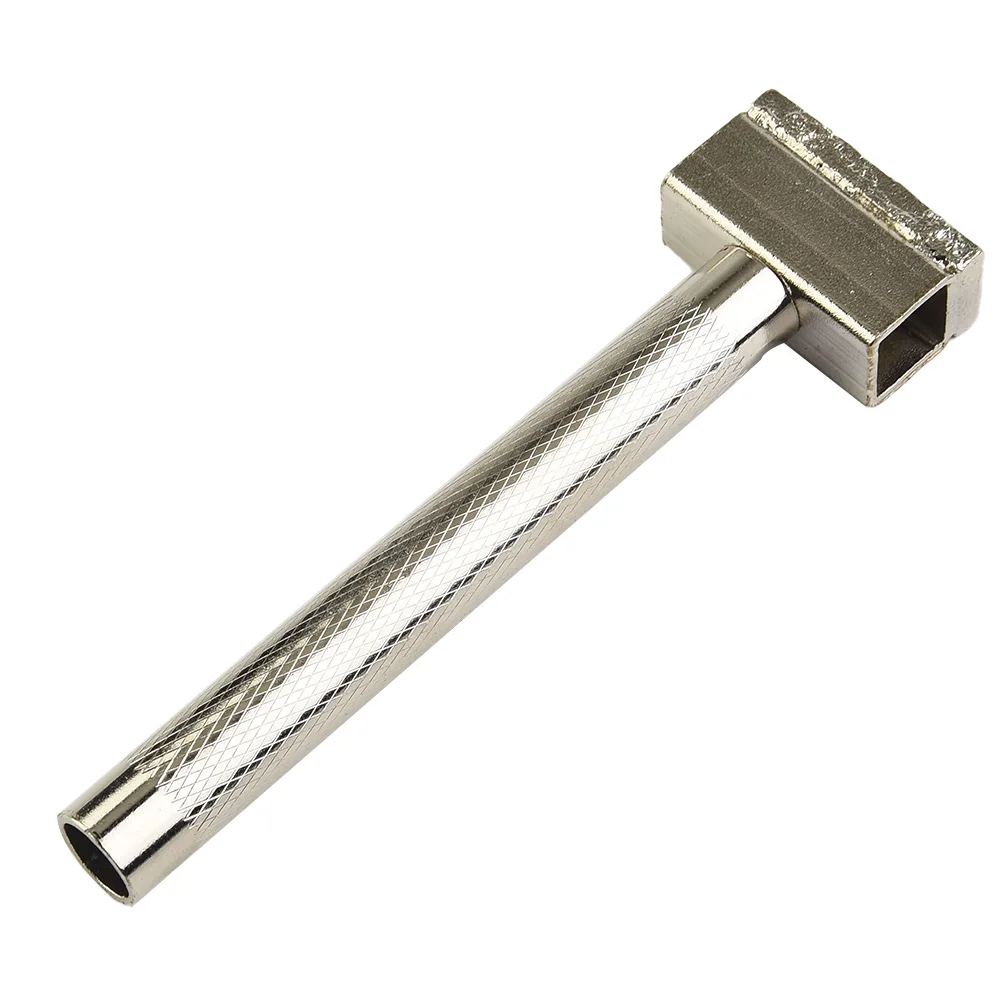 Emery Coated Grinding Disc Wheel Stone Dresser Tool For Dressing All Kinds Of Grinder Wheels Metal Handle Silver 31x13mm
