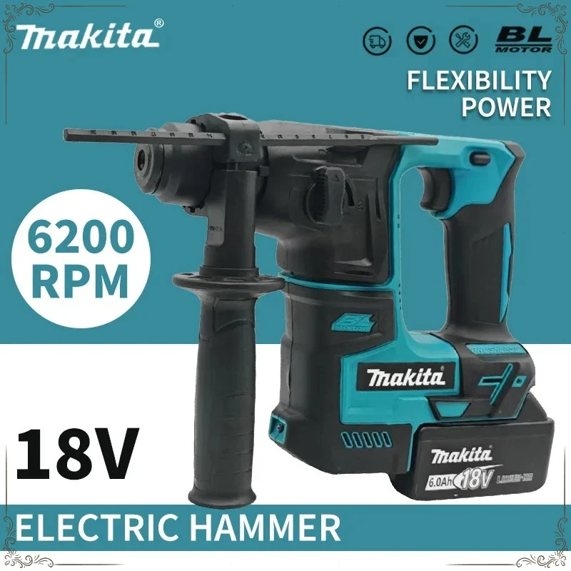 

Беспроводная ударная дрель Makita 18V, электрическая дрель, совместимая с аккумулятором Makita 18V