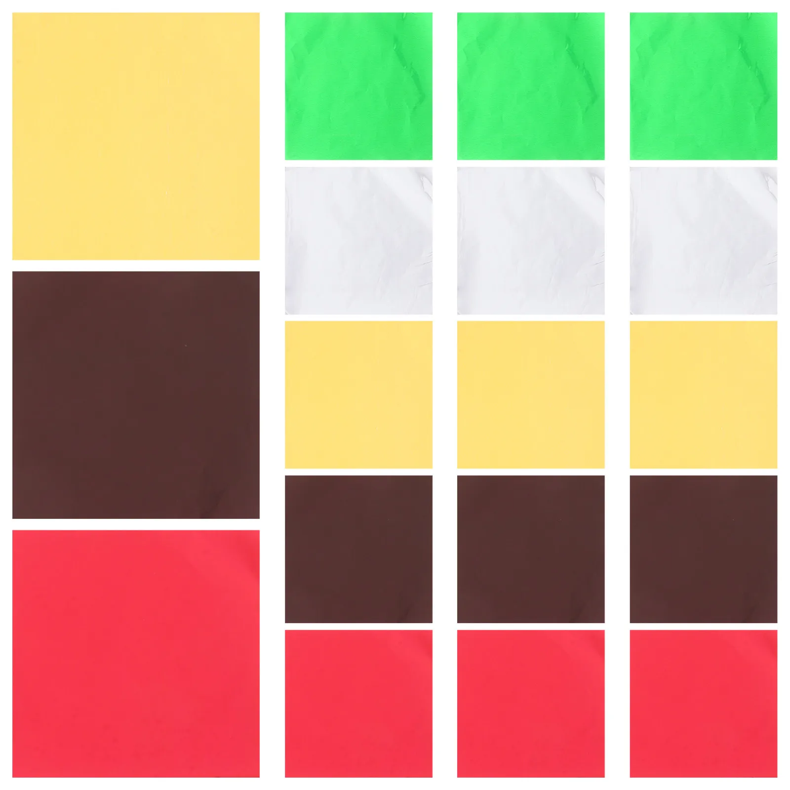 

500pcs Candy Wrappers Foil Aluminum Chocolate Packaging Decorative Paper For Homemade Truffle Caramel Snacks Party Wedding